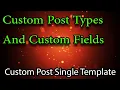 How to build a custom post type custom fields with custom single template