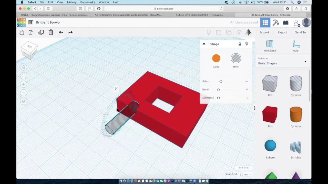 3D Printing in the Lab 1 (Tinkercad introduction). Flow cell, Microfluidics, NMR tube holder.