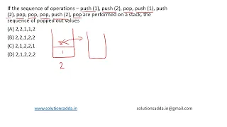 ISRO 2015 DS PUSH POP STACK ISRO TEST SERIES SOLUTIONS ADDA EXPLAINED BY ISRO AIR-1