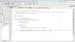 Belajar Java - Mudahnya Belajar Looping WHILE Dalam Java