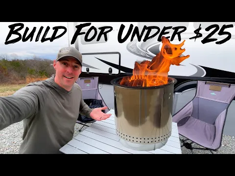 Download MP3 Build a Smokeless Fire Pit For Under $25. DIY Smokeless Fire Pit For RVing.