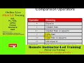 Oracle 12c SQL Workshop SL Using Comparison Operators in the SELECT Statements