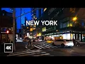Download Lagu NEW YORK Night Walk - Midtown Manhattan Evening Walk