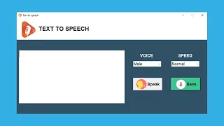 Text To Speech Using Python GUI Tkinter Project