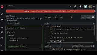 Codewars Isograms Python 7 kyu