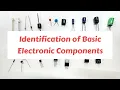 Identification of Basic Electronics Components - Diodes LED Capacitors Resistance Transistors etc