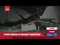 Severe storms damage Walmart distribution center warehouses in Sanger