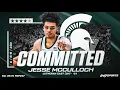 WATCH 4-star C Jesse McCulloch commits to Michigan State on 247Sports