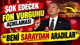 Özgür Özel'den şok edecek fon açıklaması ! "Beni Saraydan Aradılar"