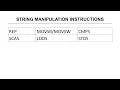 2 String Manipulation Instructions of 8086