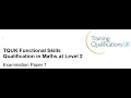 Download Lagu Functional Skills Maths L2 Examination Paper 1 TQUK