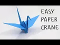 How To Make a Paper Crane - Easy Origami Crane Step by Step