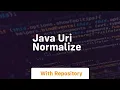 java uri normalize