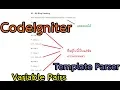 PHP CodeIgniter Template Parser Class Variable Pair