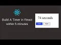 Build Timer in 5 mins with React