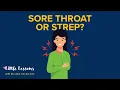 Sore Throat or Strep How to Tell the Difference in Kids Little Lessons w Dr Lena van der List