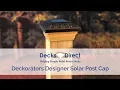 Designer Solar Post Cap Light by Deckorators