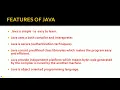2 Java introduction and its features