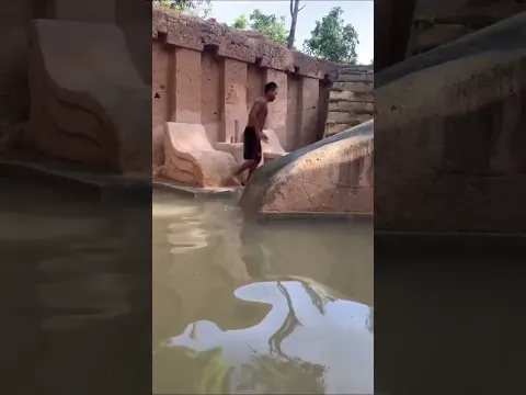I build primitive playgrounds waterslide to understand temples house