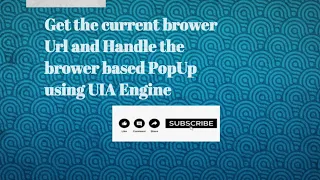 Tosca Training Understanding the UIA Engine in Tosca