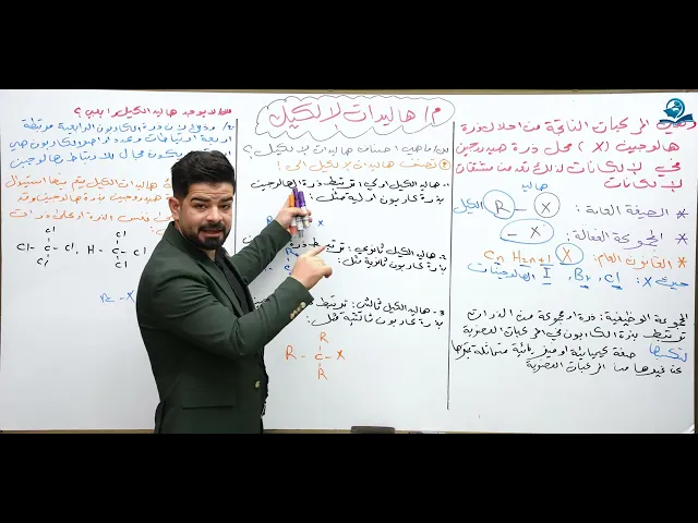 ⁣كيمياء السادس العلمي / الفصل السابع / هاليدات الالكيل ج1