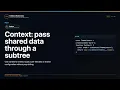 Context pass shared data through a subtree Explained FullStack Masterclass React Course