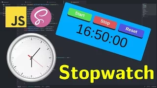 Create a simple STOPWATCH TIMER in JavaScript CSS SCSS