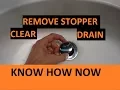 Remove Bathroom Pop Up Stopper Unclog Sink