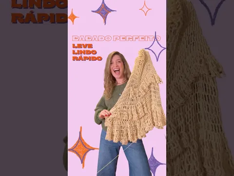 Esse babado tá babadooooo! O que você achou agulhita? 🧶 #crochet  #dicas  #knitting
