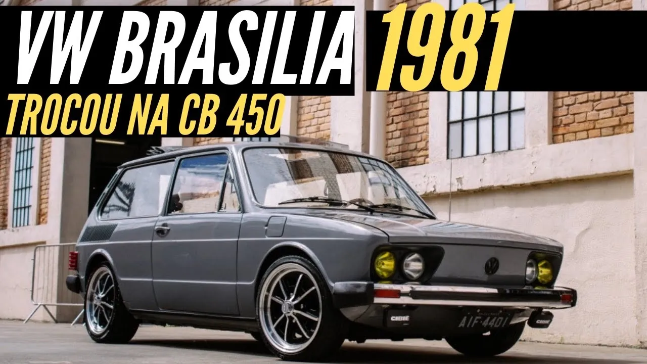 VW BRASILIA 1981 CINZA AUDI MARAVILHOSA - TROCOU NA CB 450