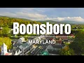 Peaceful Aerial Views of Boonsboro Maryland Small Town Charm from Above