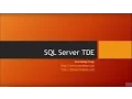 Transparent Data Encryption SQL Server