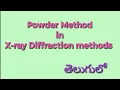 Powder Method in X-Ray Diffraction