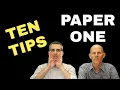 IB English Paper One Top Ten Tips for Success