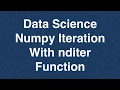63 Data Science Numpy Iteration With nditer Function Online Training Download app from below link