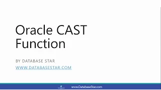 Oracle CAST Function
