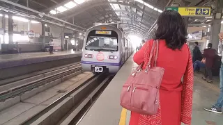 Delhi Metro Train Complete Ride 