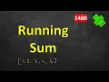 Running Sum of 1d Array LeetCode 1480 C Java Python
