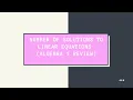 Download Lagu Algebra 2 Topic 2: Number of Solutions to Linear Equations