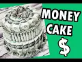 DIY 2 tier round money cake gift idea - How to make tutorial