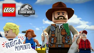 A Famous Explorer Goes to Jurassic World | LEGO Jurassic World: Legend of Isla Nublar | Mega Moments
