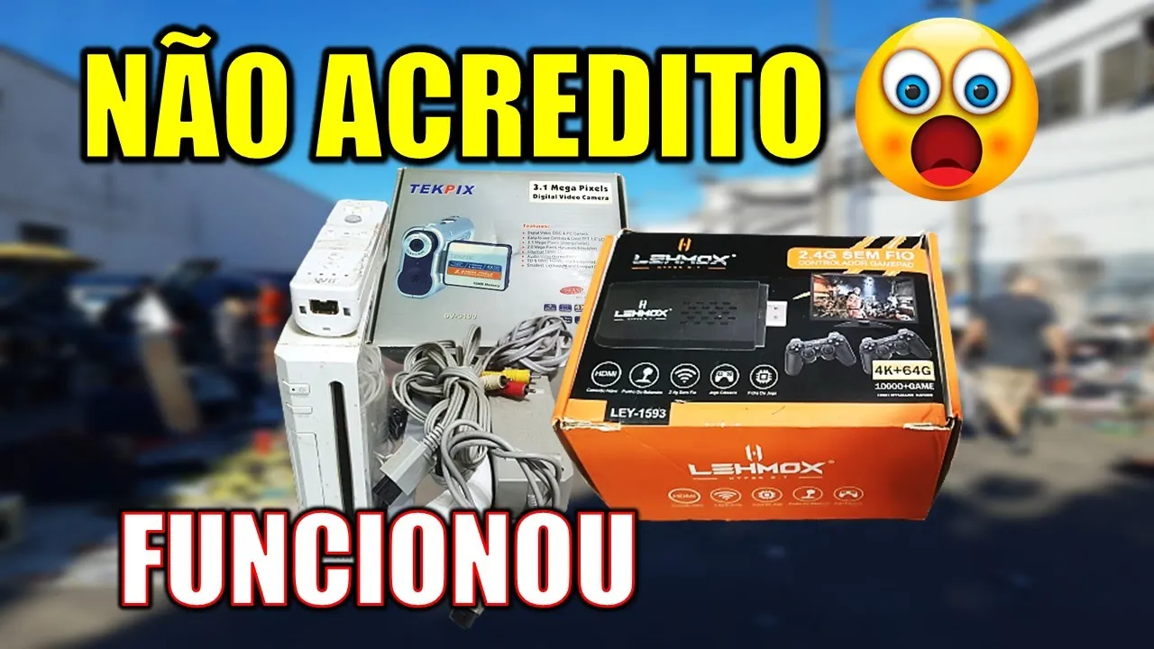 CAÇADA GAMER POR ESSA EU NÃO ESPERAVA MASTER SYSTEM COMPLETO NINTENDO WII COMPLETO NA FEIRA DO ROLO