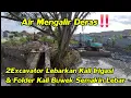 Air Mengalir Deras‼️ Excavator Lebarkan Kali Irigasi \u0026 Lebarkan Folder Kali Buwek #dedimulyadi