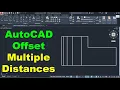 AutoCAD Offset Multiple Distances