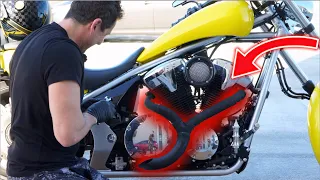 honda fury 2 into 1 exhaust install review u0026 sound test 