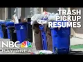 Pinole mayor weighs in as trash pickup slowly resumes
