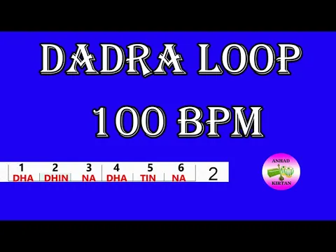 Download MP3 Dadra Tabla Loop | 100 BPM | Dadra Taal For Practice