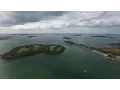 Hingham bay and South Boston Harbor Drone Footage Full Flight