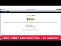 Cisco Python Essentials Final Test Answers Python Essentials - Final Test Answers
