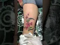 Floral Flower Moon Cherry Blossom Ankle Tattoo Ideas for Women Leg